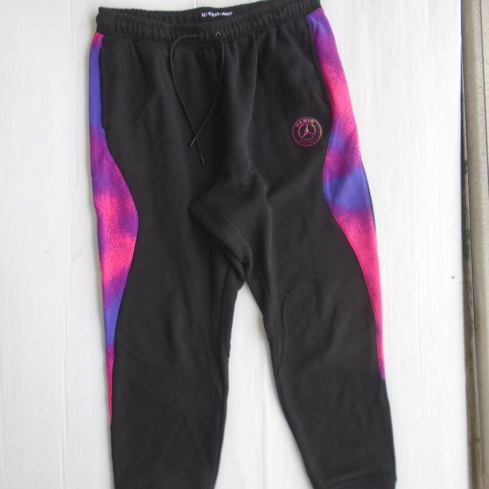 NWT Jordan Jumpman Paris Saint Germain Sweatpants Mens 3X Black/Pink Pockets